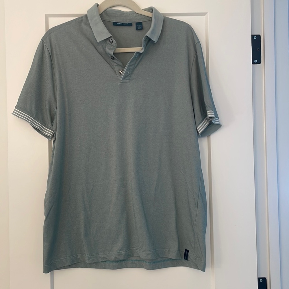 Perry Ellis mint green golf shirt